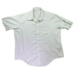 Vintage Arrow Kent Short Sleeve Shirt Mens 17.5 60s 70s Striped Skate Grunge